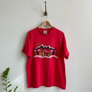 Vintage 90's Steamboat Springs graphic nature Tshirt- L